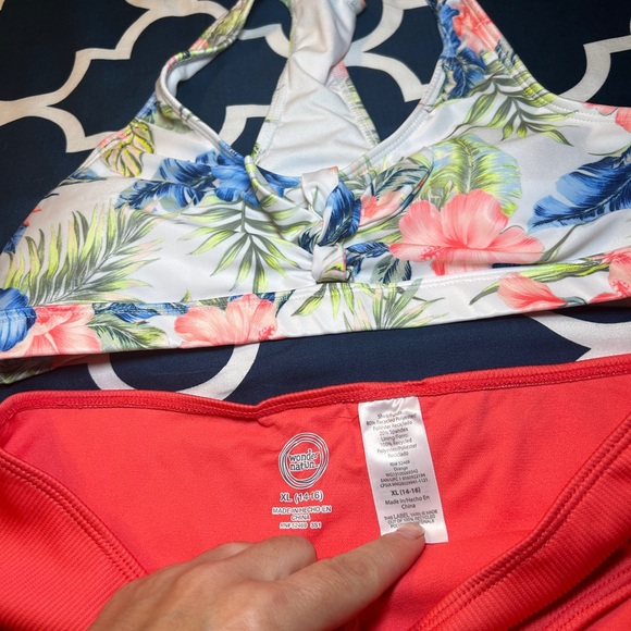 Like new Two piece Girl’s Swimsuit xl 16-18 - Picture 2 of 5